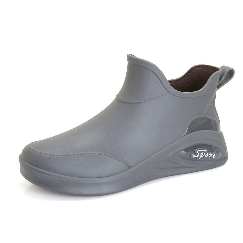 Férfi esőcsizmák munka – vízállóak, csúszásmentes, kopásálló, alacsony szár, hálós bélés