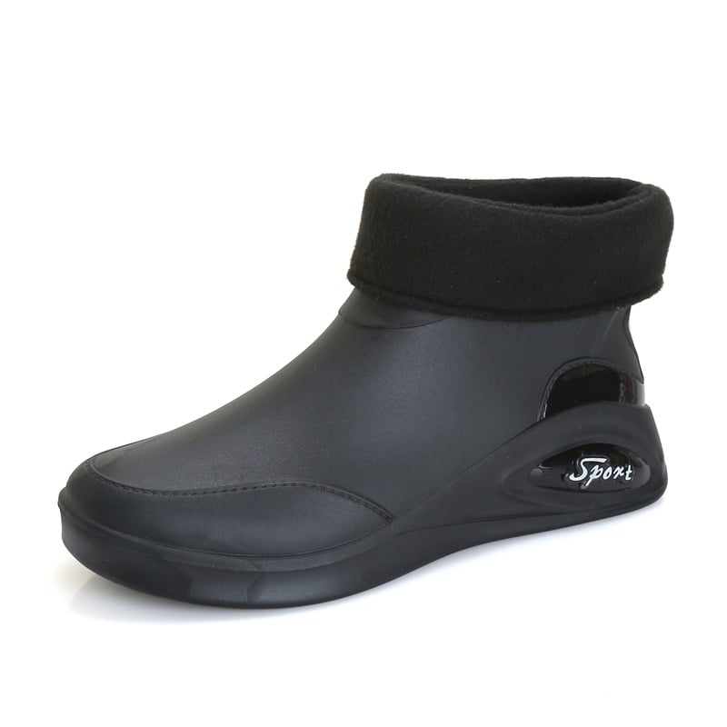 Férfi esőcsizmák munka – vízállóak, csúszásmentes, kopásálló, alacsony szár, hálós bélés