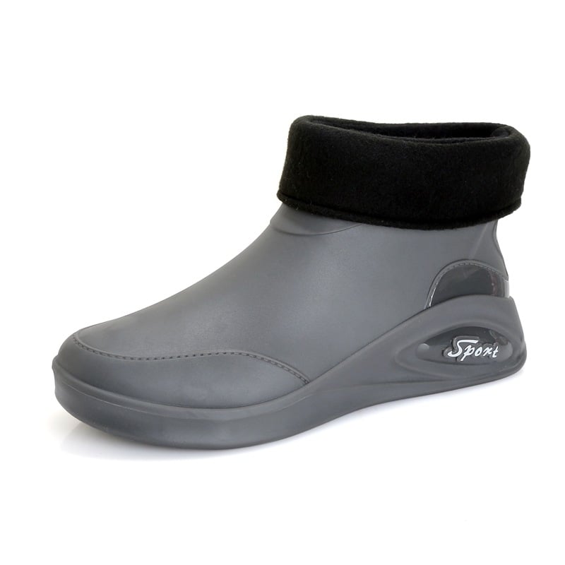 Férfi esőcsizmák munka – vízállóak, csúszásmentes, kopásálló, alacsony szár, hálós bélés