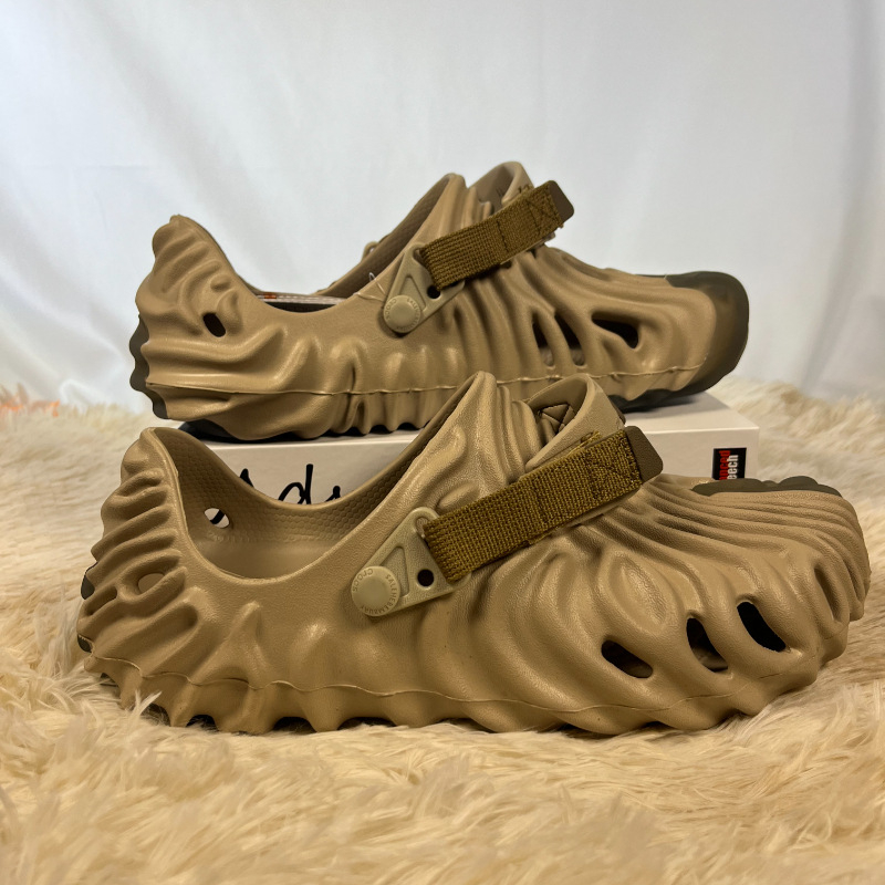 Vīriešu EVA sandales ar sprādzes aizdari – EVA augšdaļa, EVA zole, elpojošas, ūdensnecaurlaidīgas, pretslīdēšana, sporta stils (pavasaris 2025)