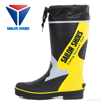 Kültéri vízálló gumicsizma, magas szárú, légáteresztő, meleg bélés, csúszásmentes talp