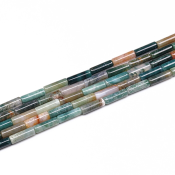 Laisalt nööritavad helmikeste cilindrilises vormis, poleeritud, looduslik toorkivi — Minghui jewelry