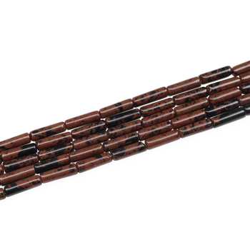 Laisalt nööritavad helmikeste cilindrilises vormis, poleeritud, looduslik toorkivi — Minghui jewelry