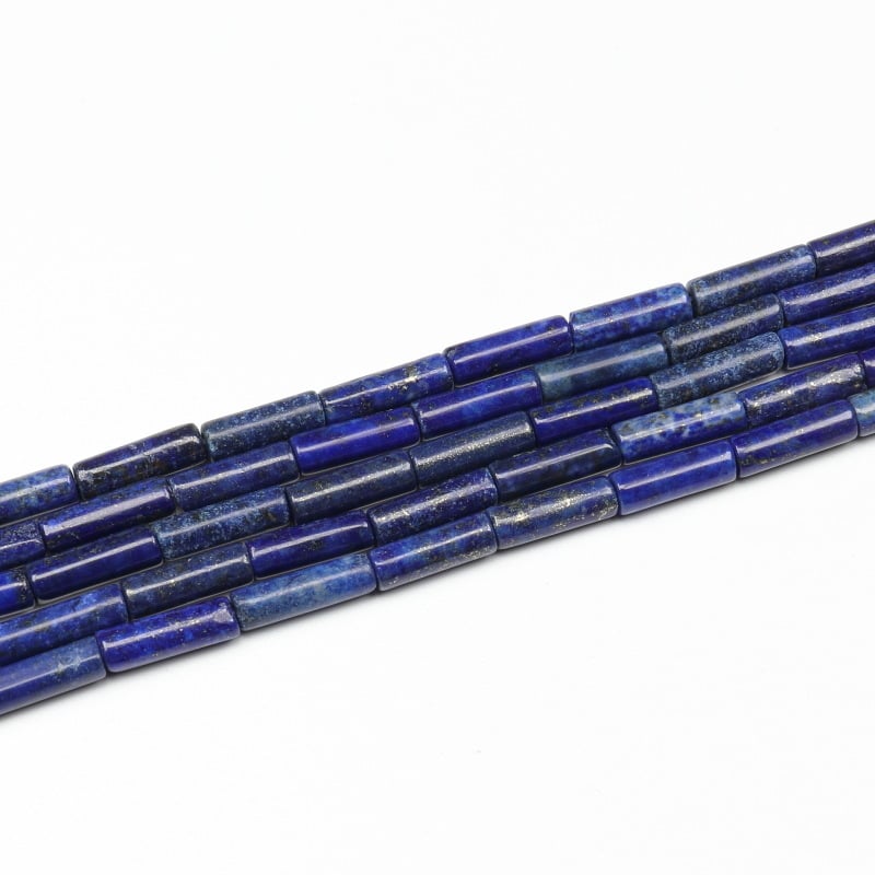 Laisalt nööritavad helmikeste cilindrilises vormis, poleeritud, looduslik toorkivi — Minghui jewelry