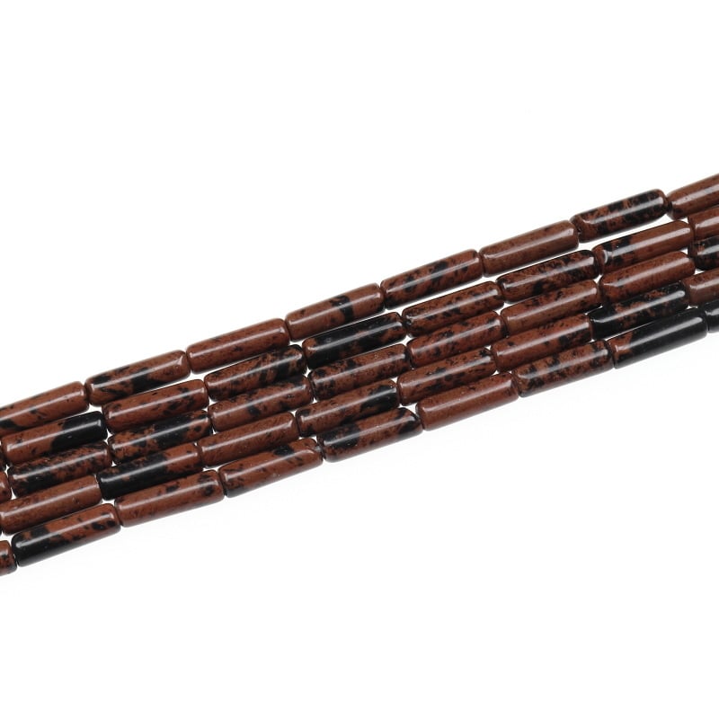 Laisalt nööritavad helmikeste cilindrilises vormis, poleeritud, looduslik toorkivi — Minghui jewelry