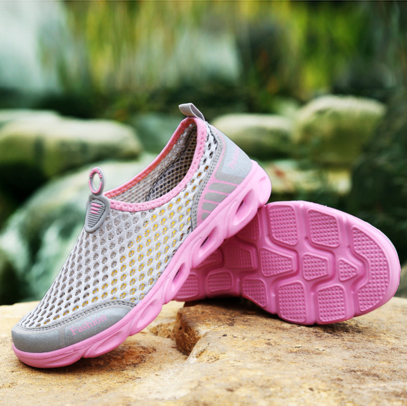 Cipele za planinarenje uz rijeku - niski profil, slip-on, prozračni mrežasti gornji dio, lagana EVA potplat