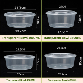 Ühekordselt läbipaistev takeout karp – PP materjal, mikrolaineohutu, sobib mereannid ja marineeritud kala jaoks