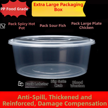 Ühekordselt läbipaistev takeout karp – PP materjal, mikrolaineohutu, sobib mereannid ja marineeritud kala jaoks