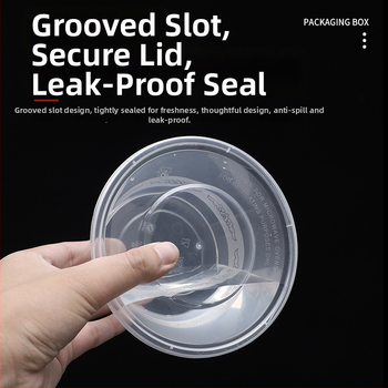 Ühekordselt läbipaistev takeout karp – PP materjal, mikrolaineohutu, sobib mereannid ja marineeritud kala jaoks