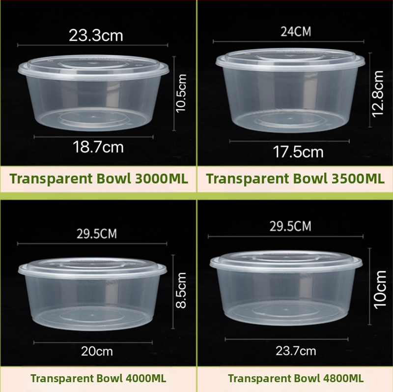 Ühekordselt läbipaistev takeout karp – PP materjal, mikrolaineohutu, sobib mereannid ja marineeritud kala jaoks