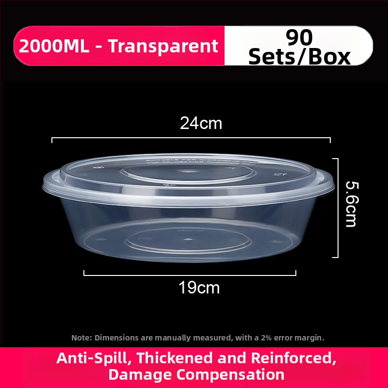 Ühekordselt läbipaistev takeout karp – PP materjal, mikrolaineohutu, sobib mereannid ja marineeritud kala jaoks