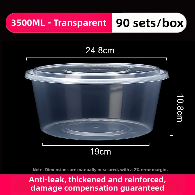 Ühekordselt läbipaistev takeout karp – PP materjal, mikrolaineohutu, sobib mereannid ja marineeritud kala jaoks