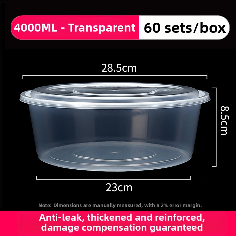 Ühekordselt läbipaistev takeout karp – PP materjal, mikrolaineohutu, sobib mereannid ja marineeritud kala jaoks