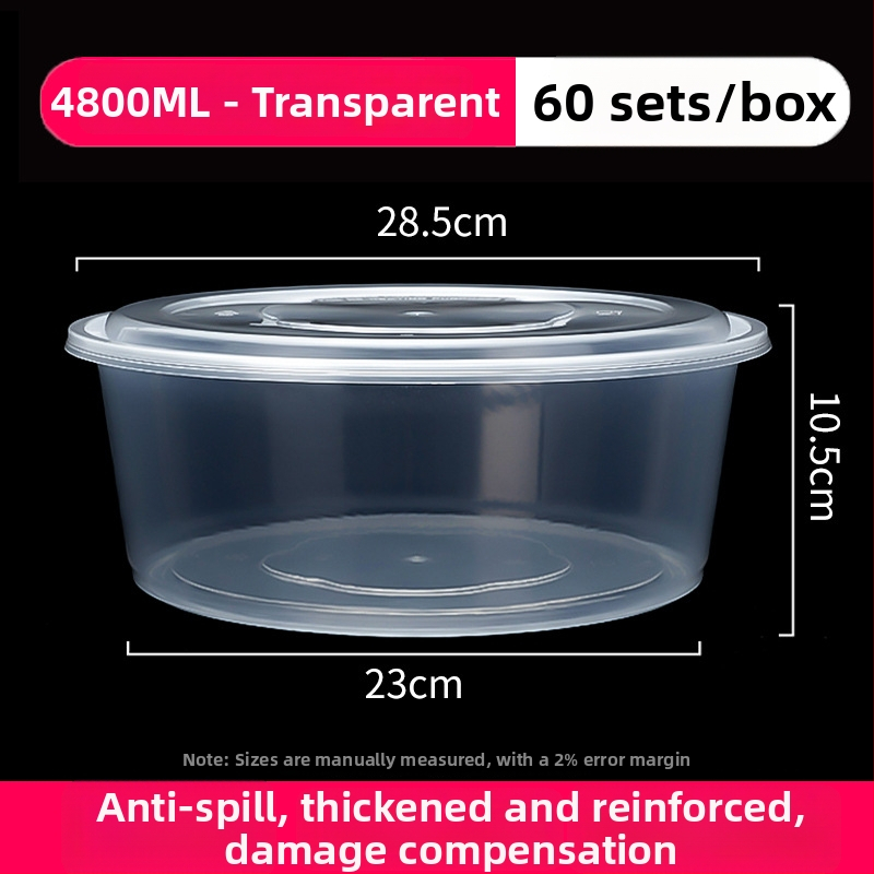 Ühekordselt läbipaistev takeout karp – PP materjal, mikrolaineohutu, sobib mereannid ja marineeritud kala jaoks