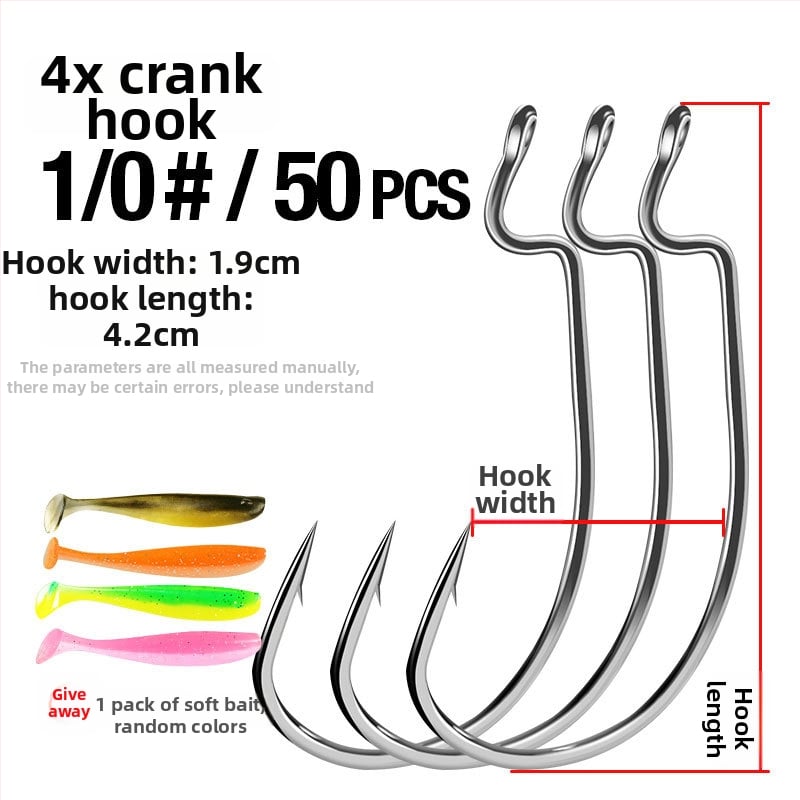 Crank āķis ar plašu vēderu bassam — 1 gab., makšķerēšanai straumēs, upēs, ezeros, jūras krastā, laivā un klintīs