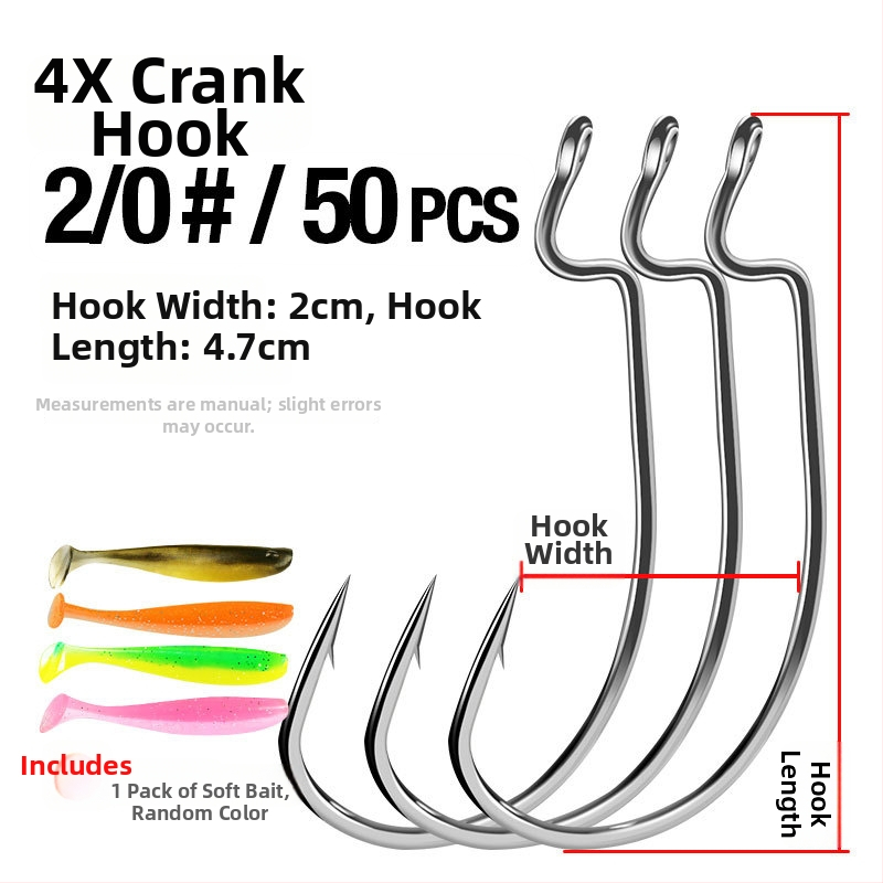 Crank āķis ar plašu vēderu bassam — 1 gab., makšķerēšanai straumēs, upēs, ezeros, jūras krastā, laivā un klintīs