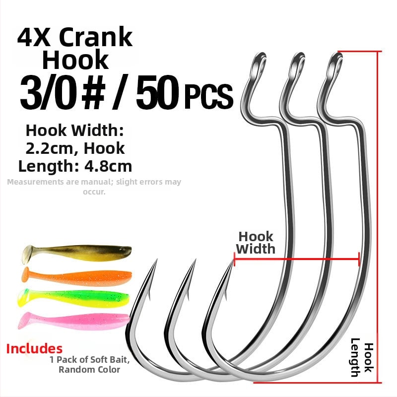 Crank āķis ar plašu vēderu bassam — 1 gab., makšķerēšanai straumēs, upēs, ezeros, jūras krastā, laivā un klintīs