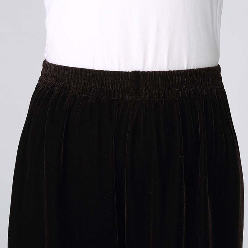 Tai Chi hlače od corduroy tkanine s podstavom od velura, unisex za odrasle, za Tai Chi, jogu, fitness i borilačke vještine