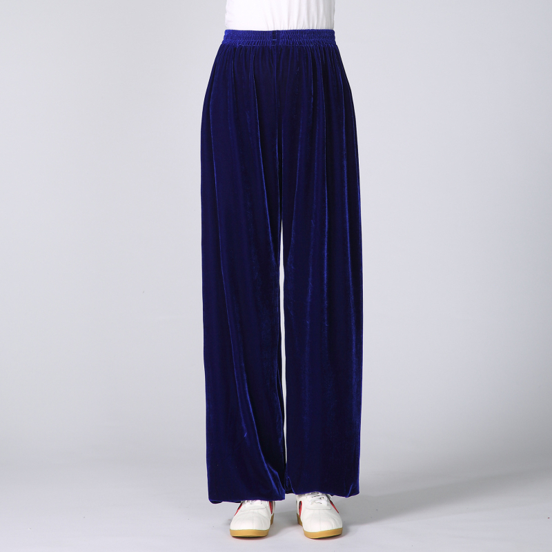 Tai Chi hlače od corduroy tkanine s podstavom od velura, unisex za odrasle, za Tai Chi, jogu, fitness i borilačke vještine
