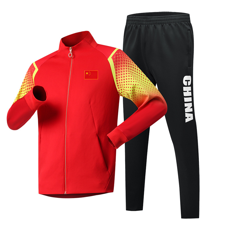 Komandas cīņas mākslas uniformu komplekts - universāls pieaugušajiem, poliester 95%, pavasaris un rudens, stāvošs apkakle