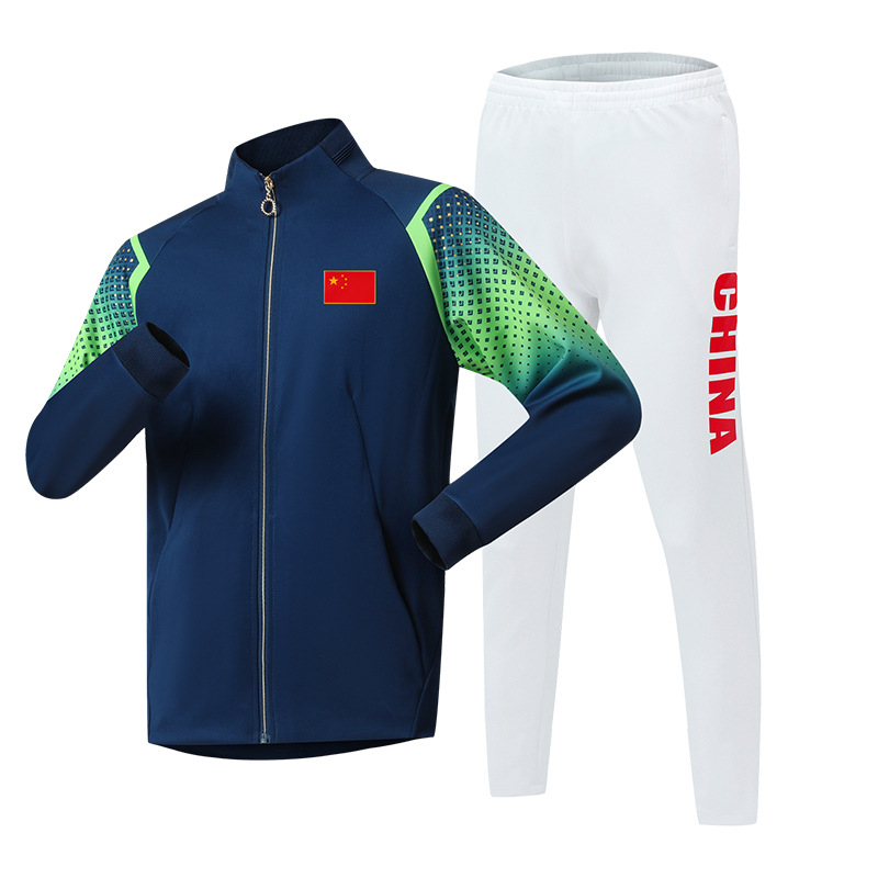 Komandas cīņas mākslas uniformu komplekts - universāls pieaugušajiem, poliester 95%, pavasaris un rudens, stāvošs apkakle