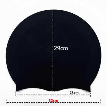 Silikonska kapa za plivanje za žene s dugom kosom, vodootporna, potpuno pokrivanje, pogodna za dugačke pletenice