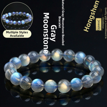 Narukvica od kristalnih perla, etnički stil, plemeniti uzorak, književno-retro stil, polirani završetak