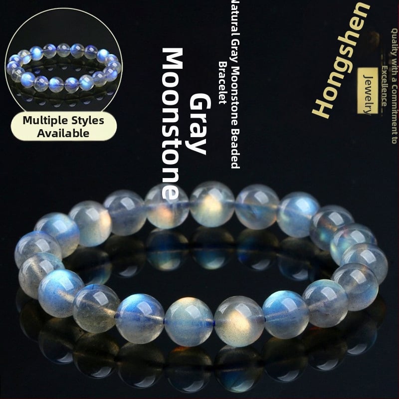 Narukvica od kristalnih perla, etnički stil, plemeniti uzorak, književno-retro stil, polirani završetak