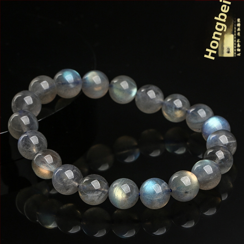 Narukvica od kristalnih perla, etnički stil, plemeniti uzorak, književno-retro stil, polirani završetak