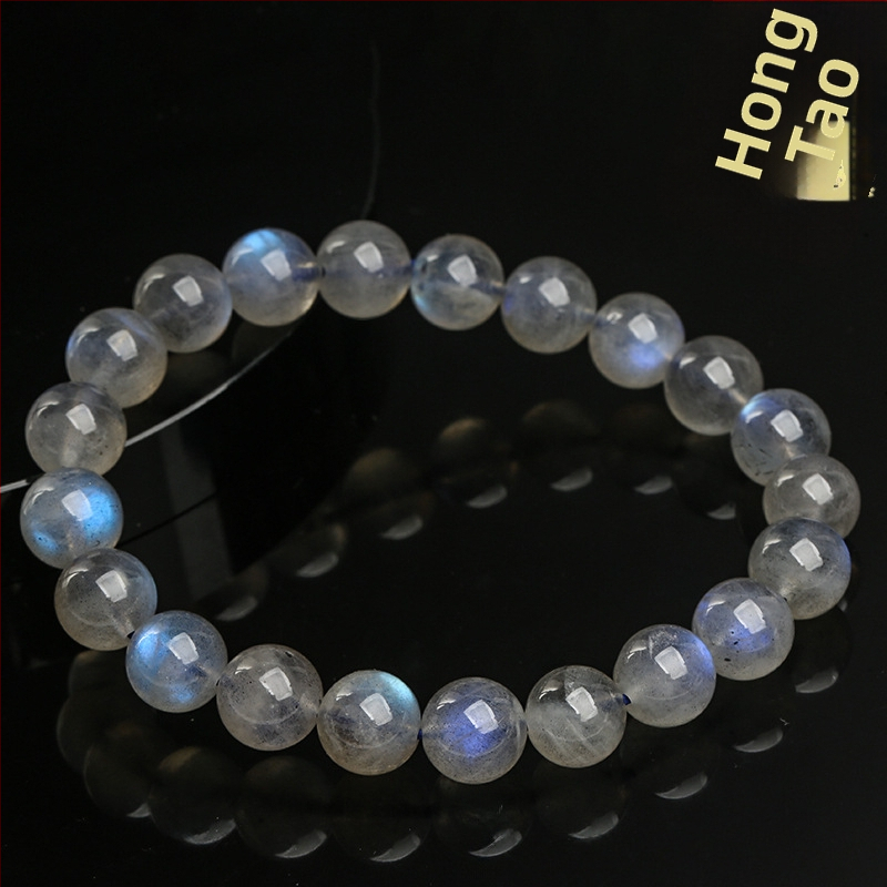 Narukvica od kristalnih perla, etnički stil, plemeniti uzorak, književno-retro stil, polirani završetak