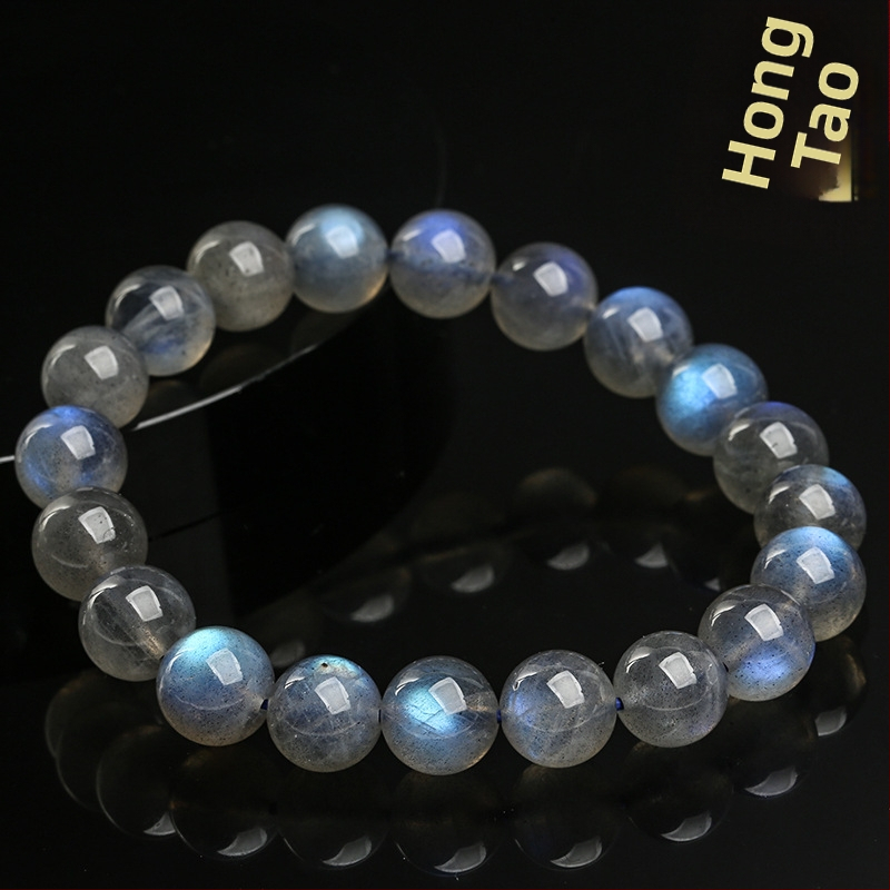 Narukvica od kristalnih perla, etnički stil, plemeniti uzorak, književno-retro stil, polirani završetak