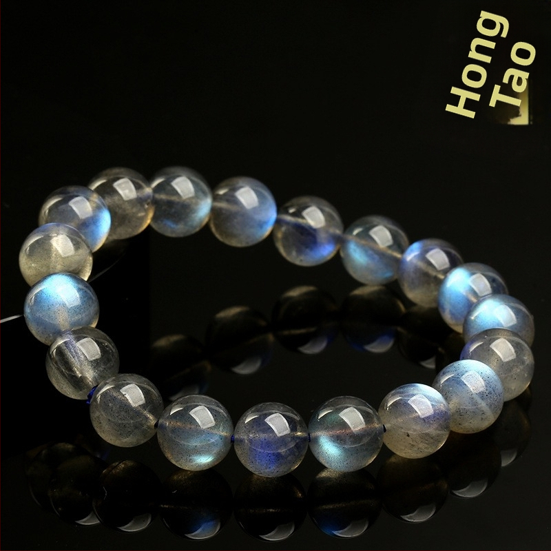 Narukvica od kristalnih perla, etnički stil, plemeniti uzorak, književno-retro stil, polirani završetak