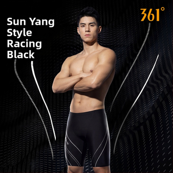 361° Vīriešu sacensību peldkostīms, 3 daļu komplekts ar cepuri un brillēm, poliesters