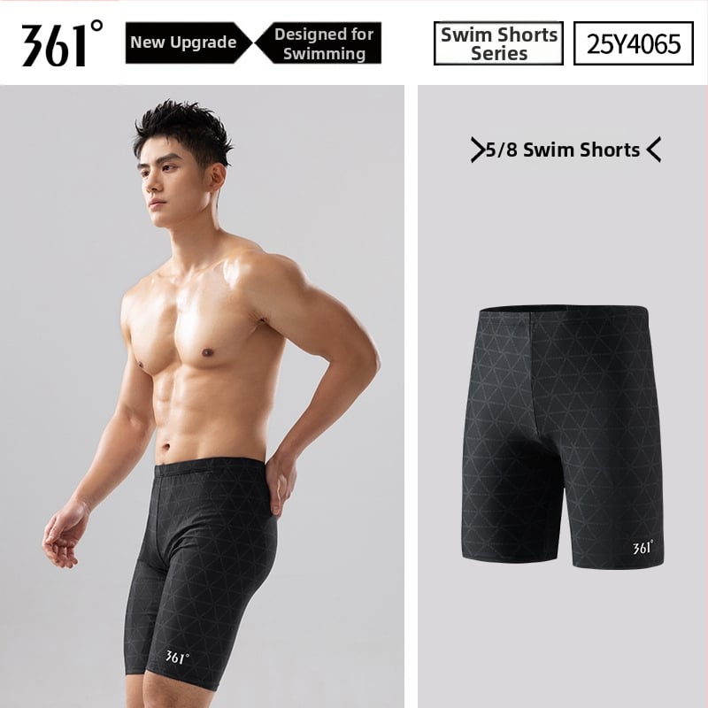 361° Vīriešu sacensību peldkostīms, 3 daļu komplekts ar cepuri un brillēm, poliesters