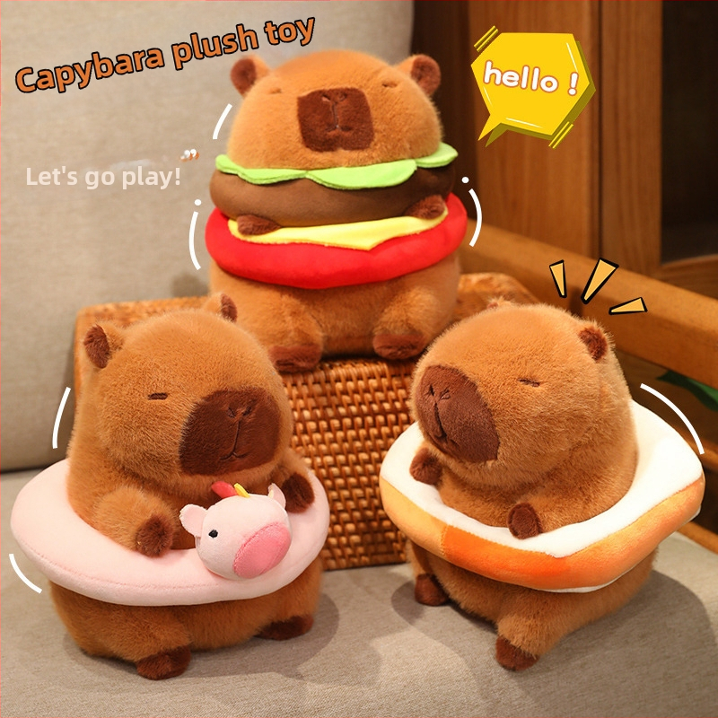 Everlasting pliš kapibara lutka - punilo PP pamuk - prilagođavanje prema nacrtima - za uzrast 15–35 godina