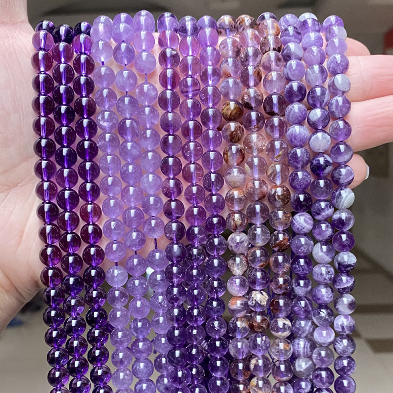 Laisvos karoliukų granulės iš ametisto – Stilius: Nine Fire – Prekės ženklas: Crystal Gift – Pakuotė: didmeninė – Išleidimo laikas: vasara 2024