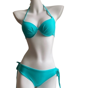 Korejskog stila trodijelni bikini set s čeličnom podrškom, otvorena leđa, bez rukava, za žene, materijal poliester/nylon 80%, težina 180 g