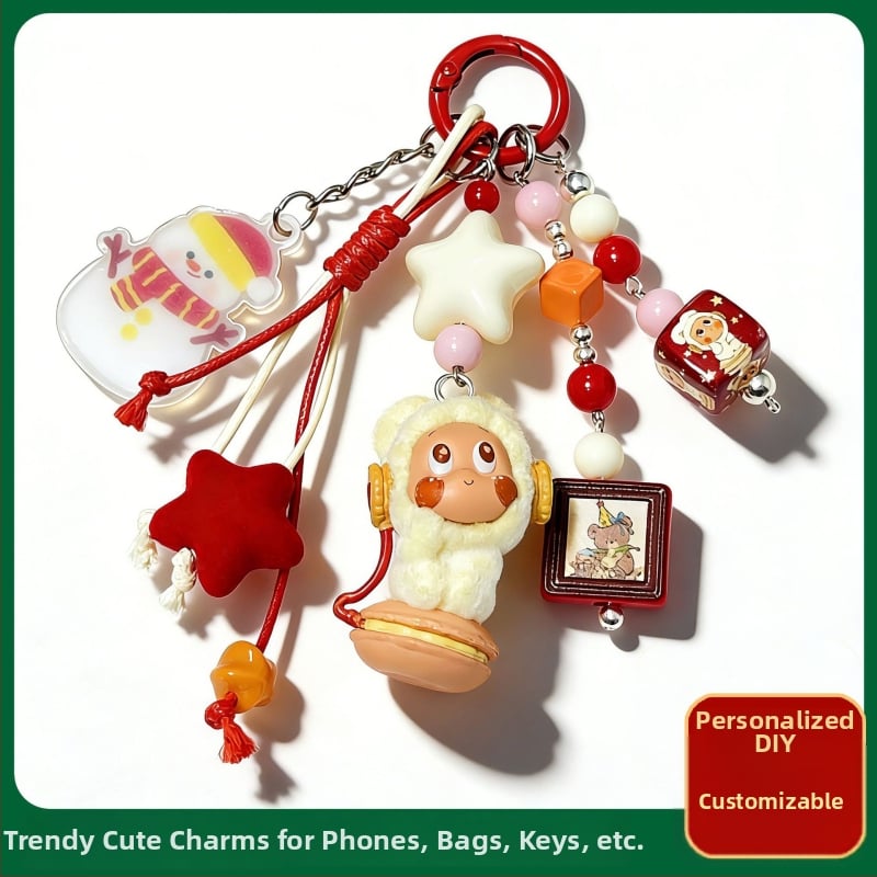 Telefona karājošs rotājums – akrils, zodiaka raksts, karikatūru stils, 2025. ziemā, pielāgojams