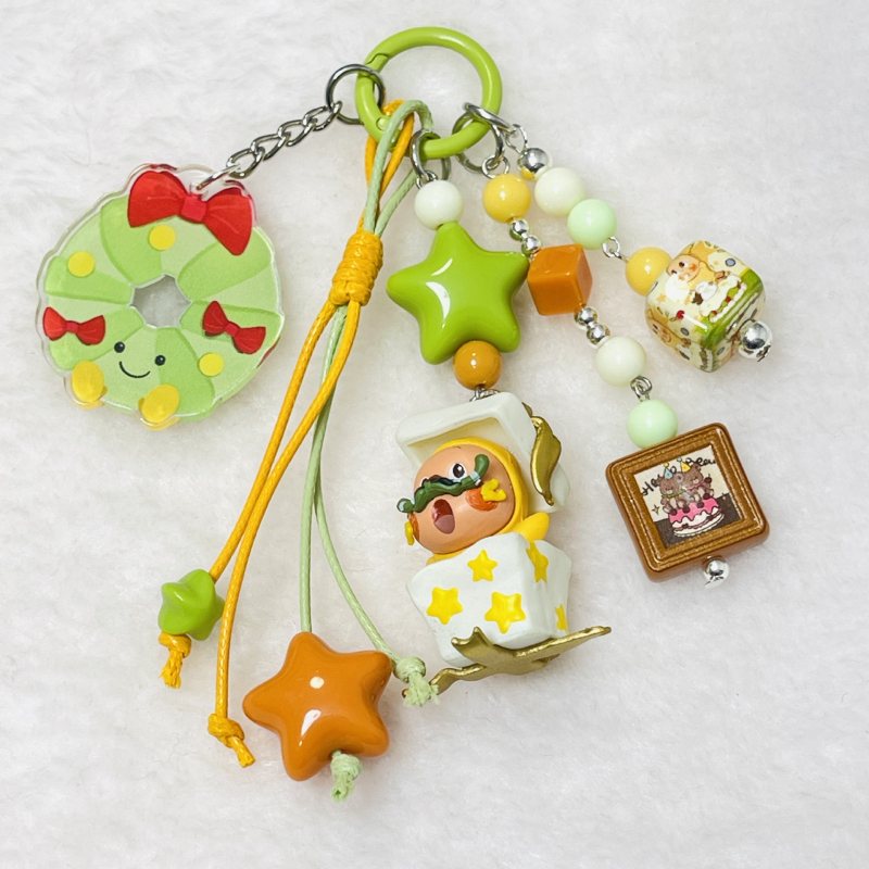 Telefona karājošs rotājums – akrils, zodiaka raksts, karikatūru stils, 2025. ziemā, pielāgojams