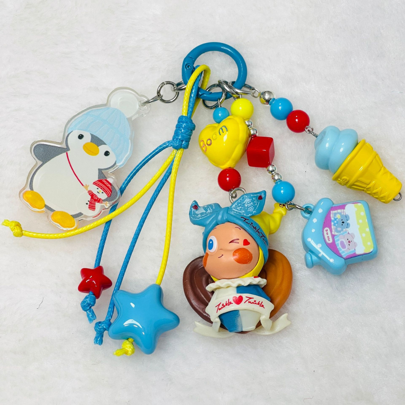 Telefona karājošs rotājums – akrils, zodiaka raksts, karikatūru stils, 2025. ziemā, pielāgojams