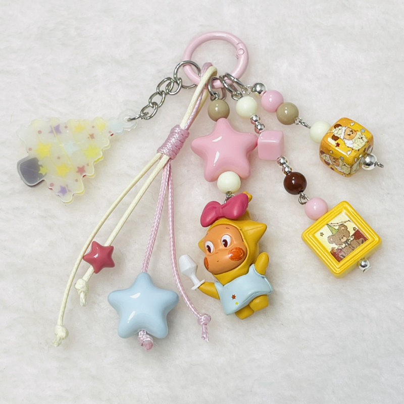 Telefona karājošs rotājums – akrils, zodiaka raksts, karikatūru stils, 2025. ziemā, pielāgojams