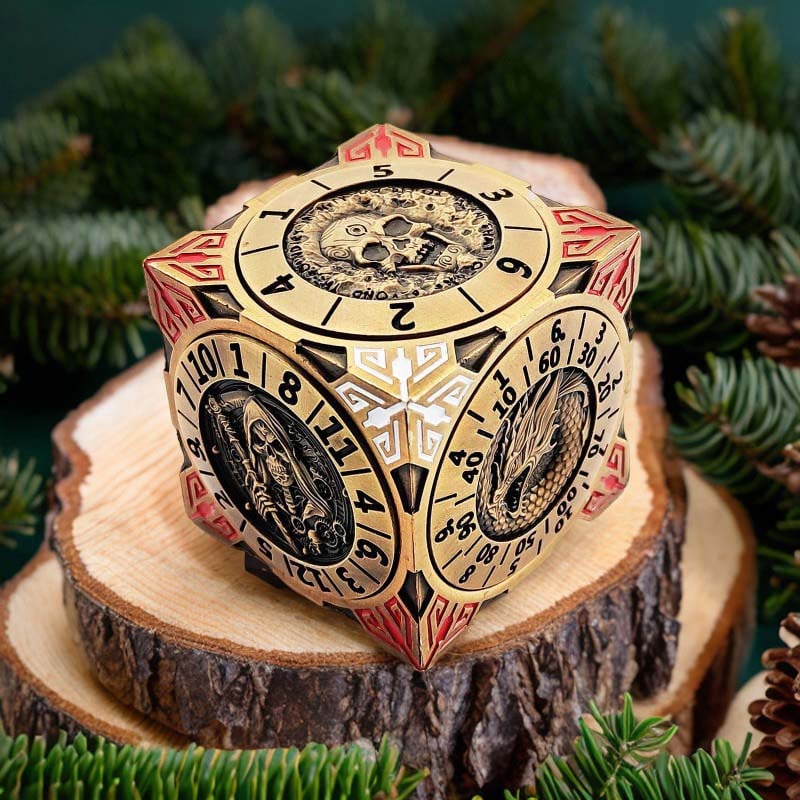 7-u-1 Okretne D&D Kocke – Cinkovog legura, Poliedar, Cthulhu/Call of Cthulhu Stolna Igra