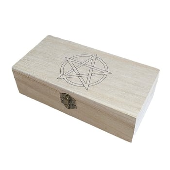 Drvena kutija za pohranu Tarota i karti za društvene igre – drvena kutija za kartice, materijal: drvo; prikladno za uzraste 7–14, 15–35, 36–60 i 61+