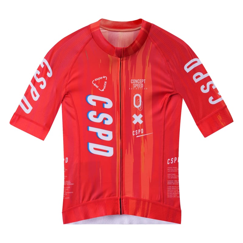 Garās piedurknes velosipēdu džersijs ceļam, unisex, poliesters, mitrumu vadīšana, vasara