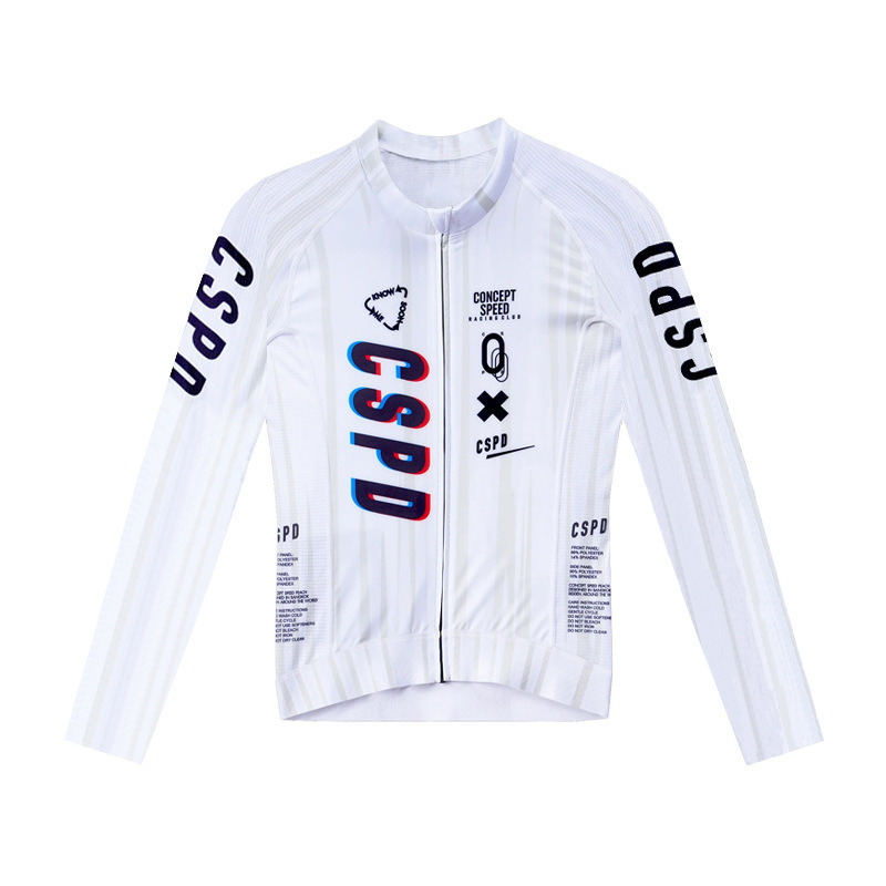 Garās piedurknes velosipēdu džersijs ceļam, unisex, poliesters, mitrumu vadīšana, vasara