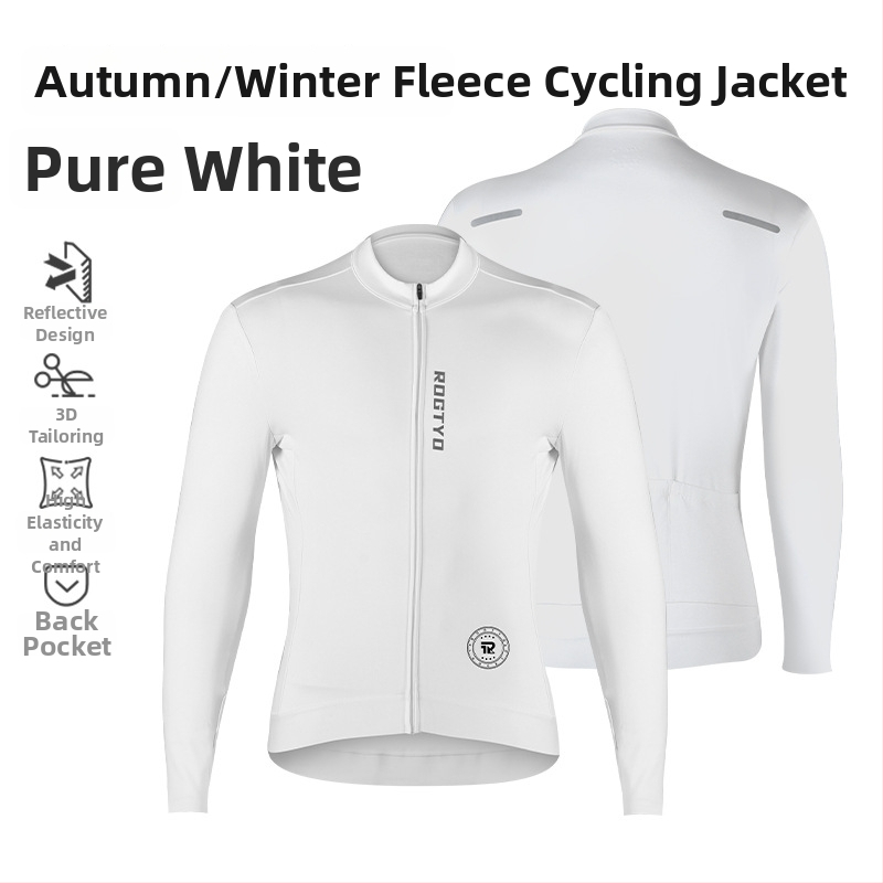 Vīriešu ziemas velosipēdu apģērbu komplekts — vējaizturīgs, silts audums, ceļa velosipēdam