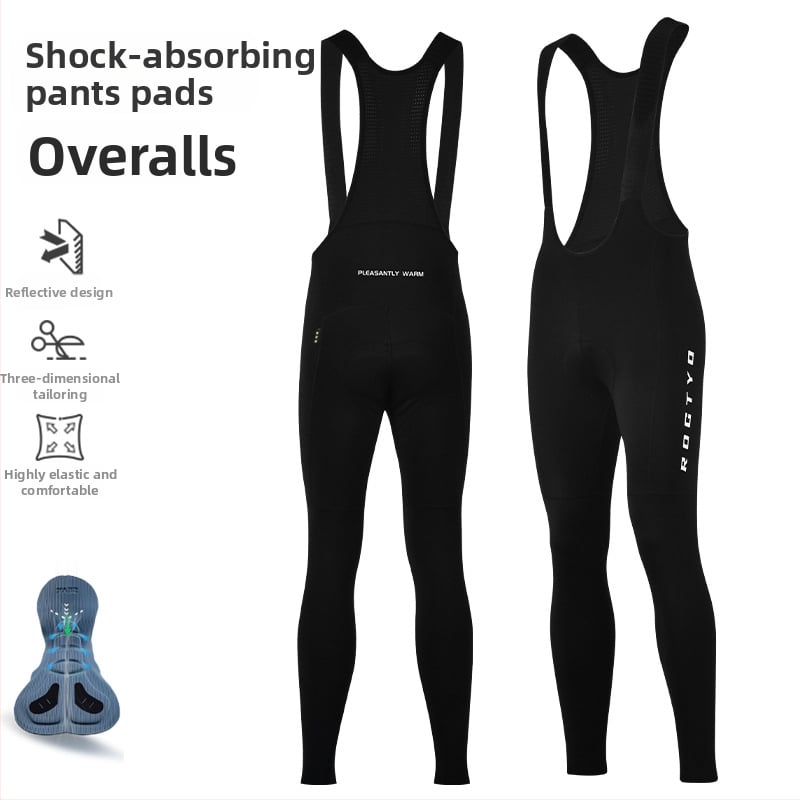 Vīriešu ziemas velosipēdu apģērbu komplekts — vējaizturīgs, silts audums, ceļa velosipēdam