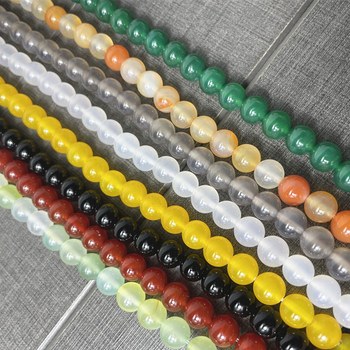 Agatne kružne perle za DIY nakit, materijal: agat; tip perle: kružni; sezona izlaska: proljeće 2025