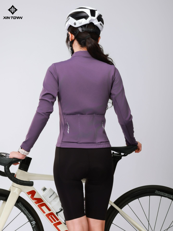 Xintown Universālais viegls flīsa velosipēdu tops ar drukātu rakstu – mitrumu vadīšana, pavasaris