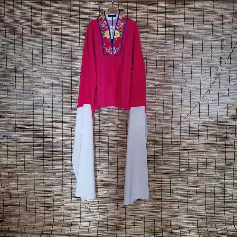 Kanfei Pekinas operas tērps repetīcijām, universāls, Chenille audums, Spandex-Poliesteru maisījums, pavasaris 2025, ar mīkstiem piedurknēm